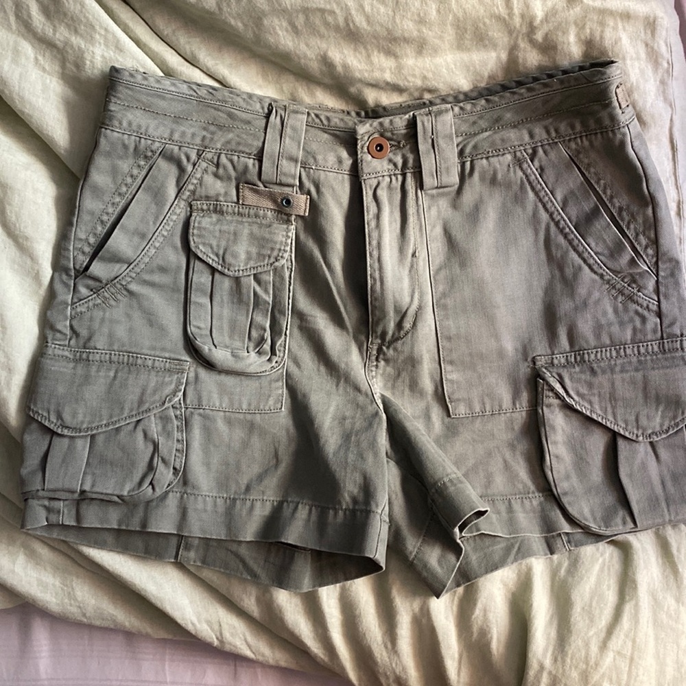 Ralph Lauren Polo Army Green Cargo Shorts size 6 Perfect Condition